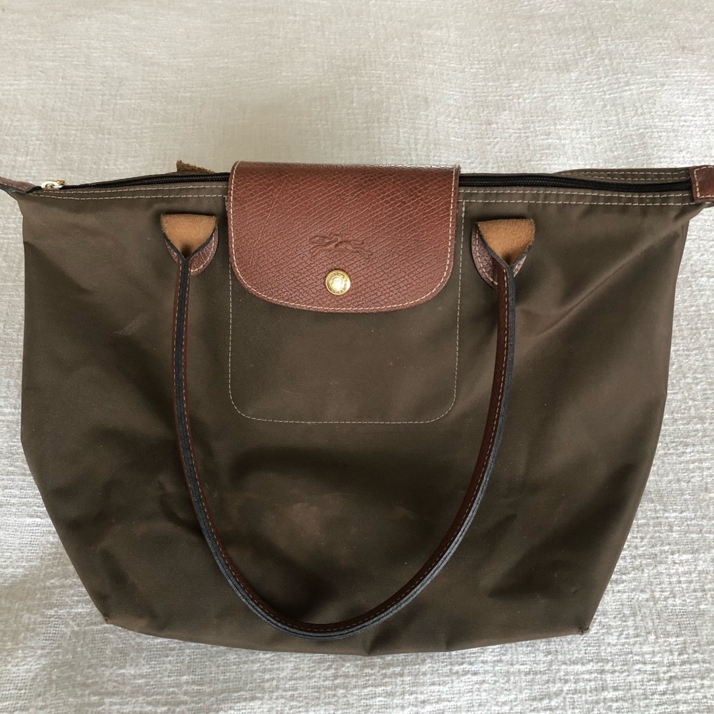 Longchamp Le Pliage Small Brown Tote
